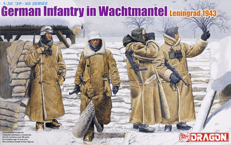 German infantry in Wachtmantel Leningrad 1943