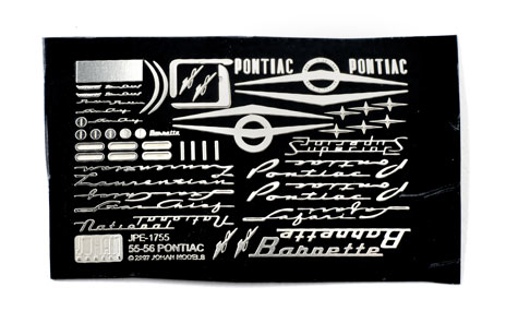 1955 and 1956 Pontiac photoetched set