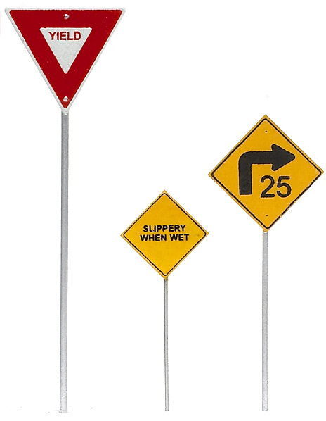 Signature road signs