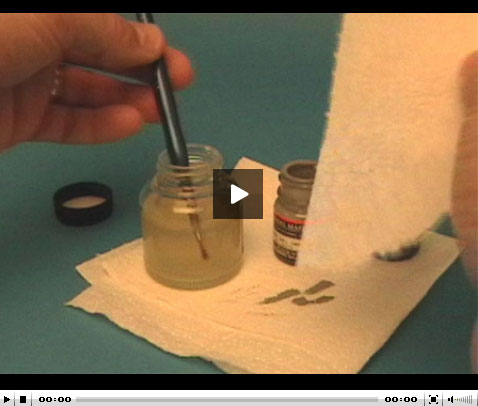 Cleaning your paintbrushes