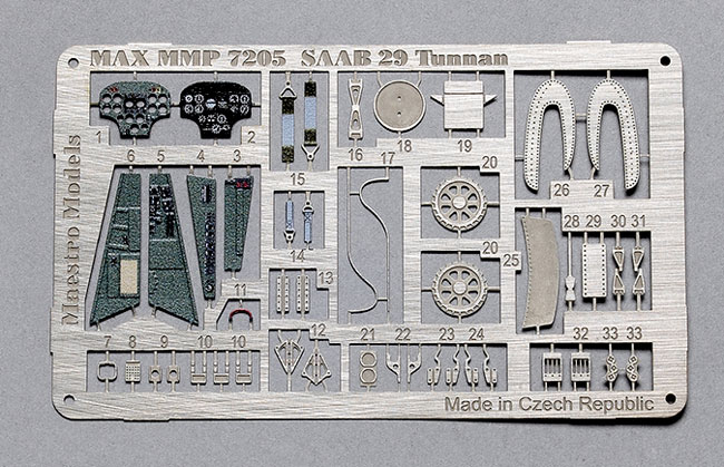 SAAB J29 Tunnan detail set