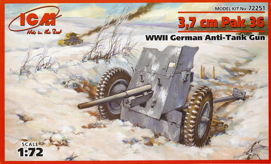 3.7cm Pak 36 WWII German anti-tank gun