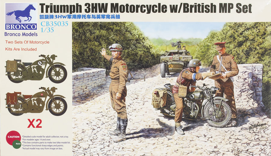 Triumph 3HW motorcycle with British MP set