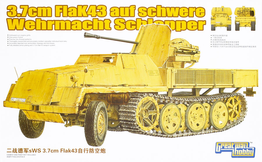 3.7cm FlaK43 auf schwere Wehrmacht Schlopper