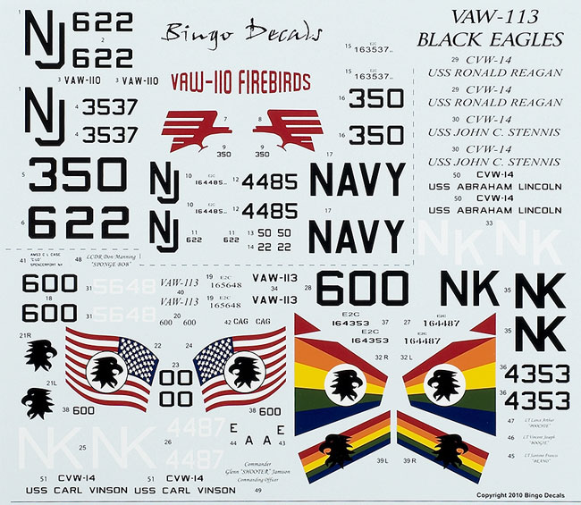 VAW-110 Firebirds and VAW-113 Black Eagles