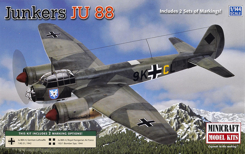 Zvezda 1 72 scale Junkers Ju 88G 6
