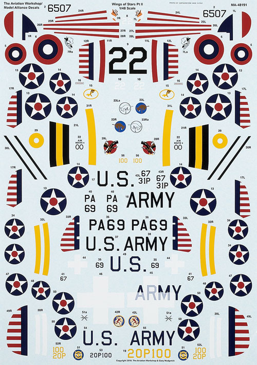 Model Alliance decals Wings of Stars Part 2