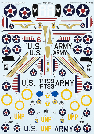 Model Alliance decals Wings of Stars Part 1