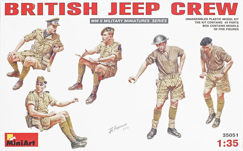 British jeep crew