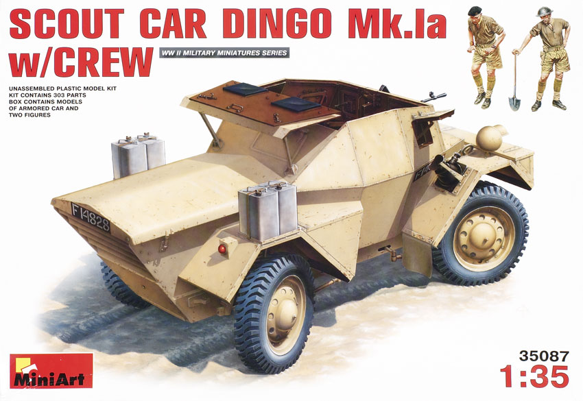 Scout car Dingo Mk.Ia with crew