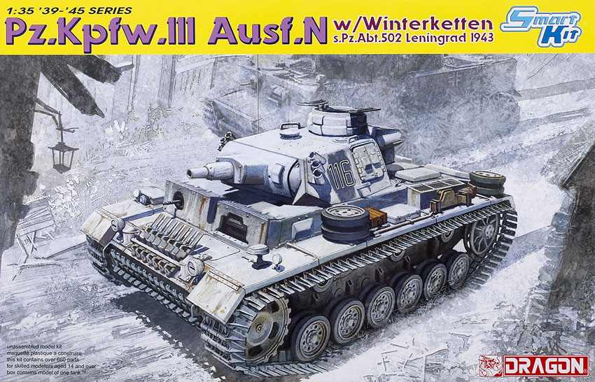 PzKpfw.III Ausf.N with Winterketten s.Pz.Abt.502 Leningrad 1943