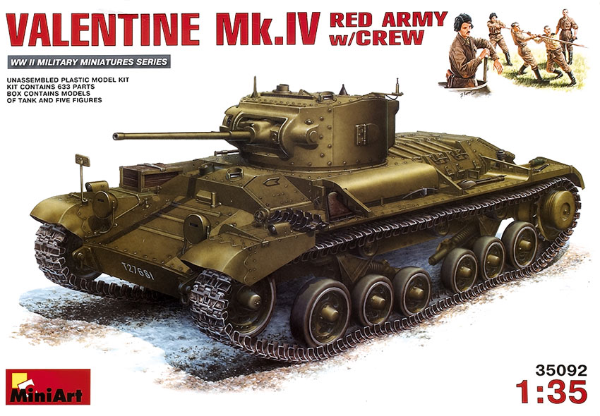 Valentine Mk.IV Red Army with crew