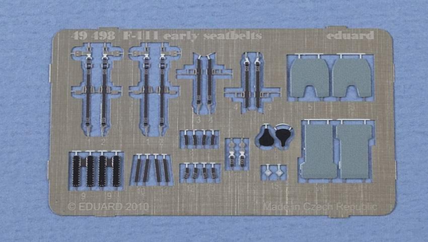 F-111 early seatbelts for HobbyBoss