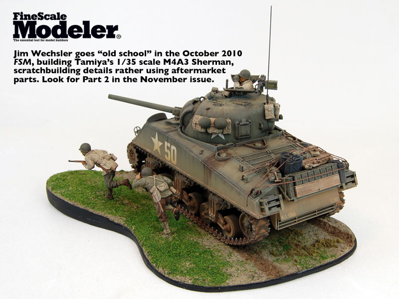 Desktop wallpaper: Jim Wechsler’s Tamiya 1/35 scale M4A3 Sherman