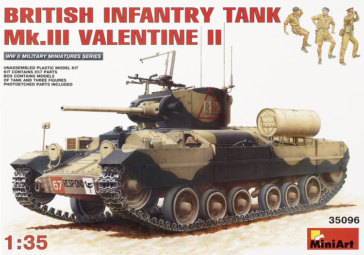 British infantry tank Mk.III Valentine II