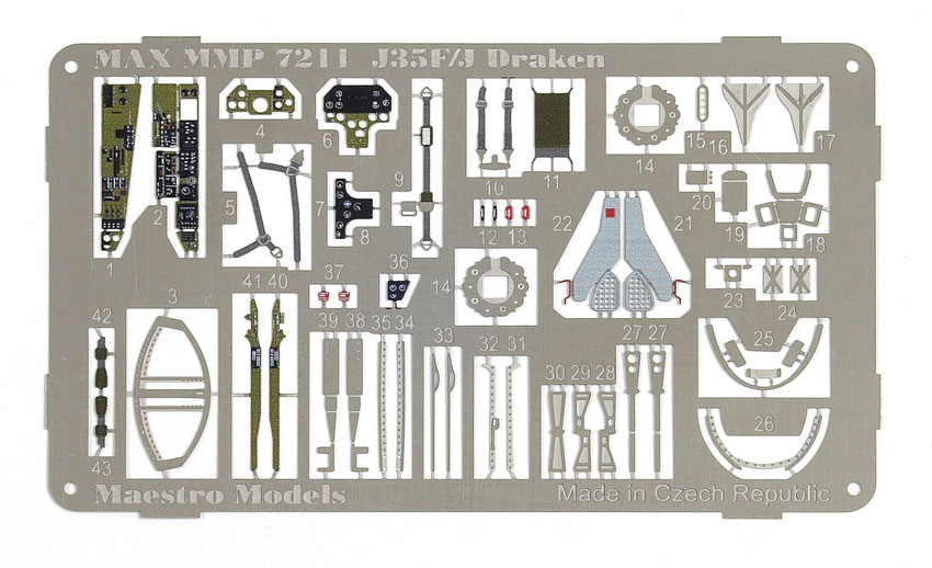J35F/J Draken cockpit and exterior set
