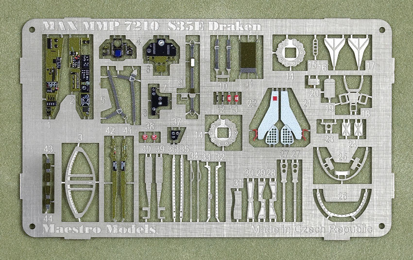 S35E Draken cockpit and exterior detail set