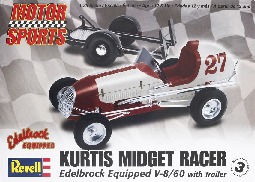 Kurtis Midget Racer Edelbrock Equipped V-8/60 with trailer