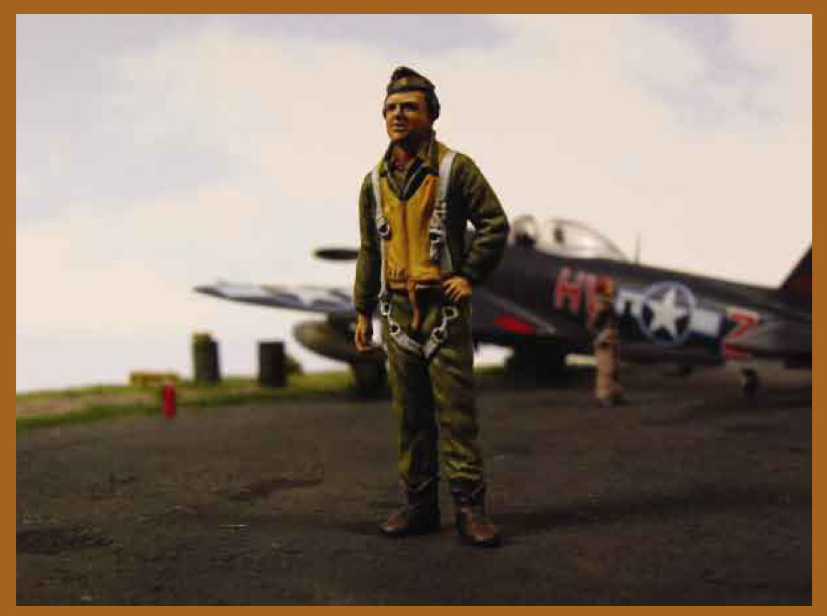 Nine steps for painting figures for aircraft dioramas