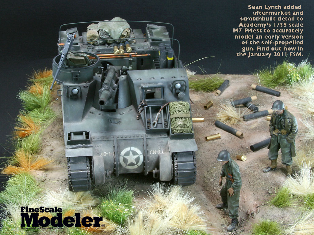 Desktop wallpaper: Sean Lynch’s Academy 1/35 scale M7 Priest
