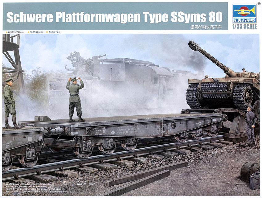 Schwere Plattformwagen Type SSyms 80