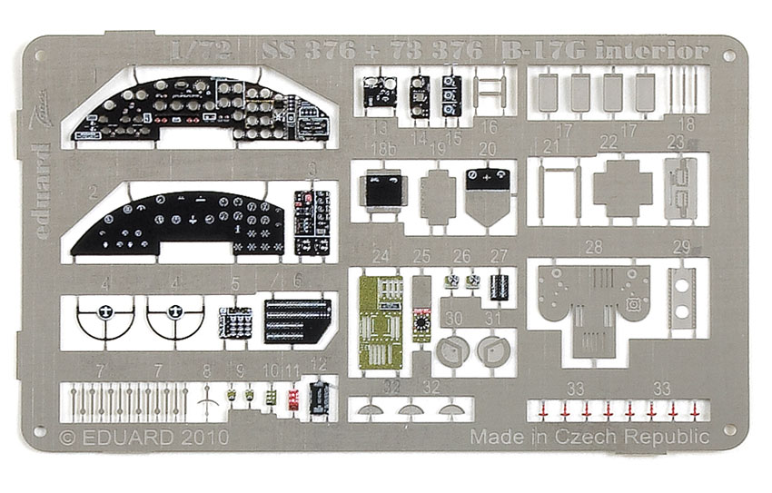 B-17G interior S.A. for Revell