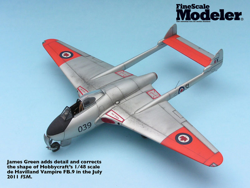 Desktop wallpaper: James Green’s de Havilland Vampire FB.9