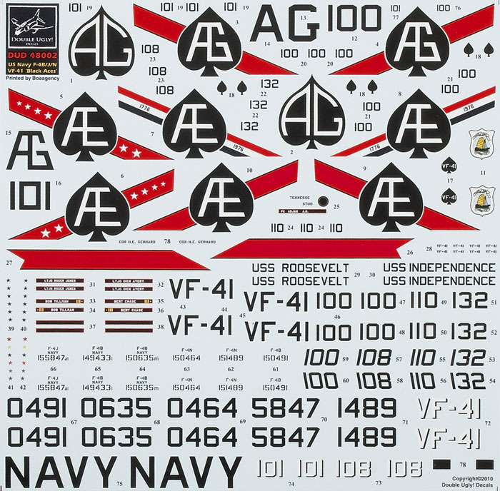 US Navy Phantom II VF-41 Black Aces F-4B/J/N