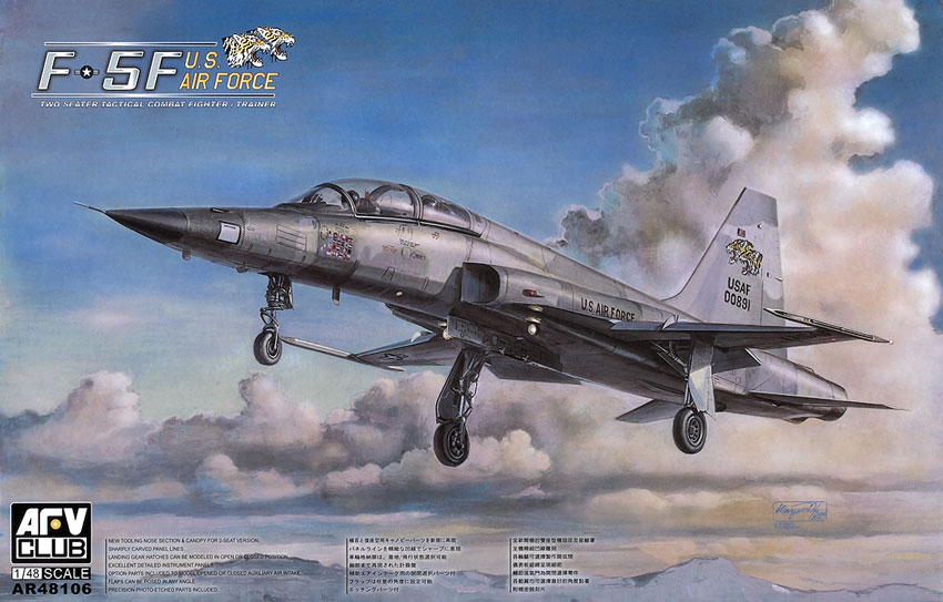 F-5F U.S. Air Force two seater tactical combat fighter trainer