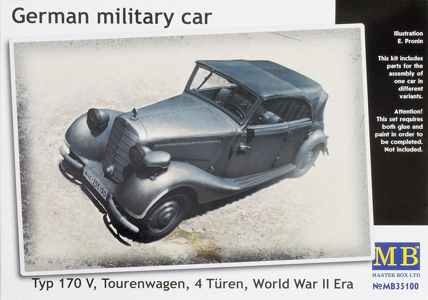 German military car, Typ. 170 V, Tourenwagen, 4 Türen