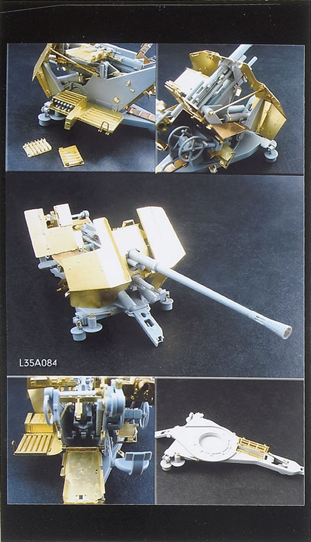 Update set for WWII German vehicle mount 3.7cm Flak37 for Dragon