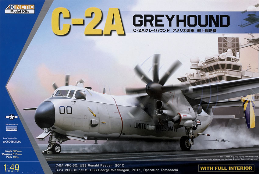 USN C-2A Greyhound twin-engine cargo craft