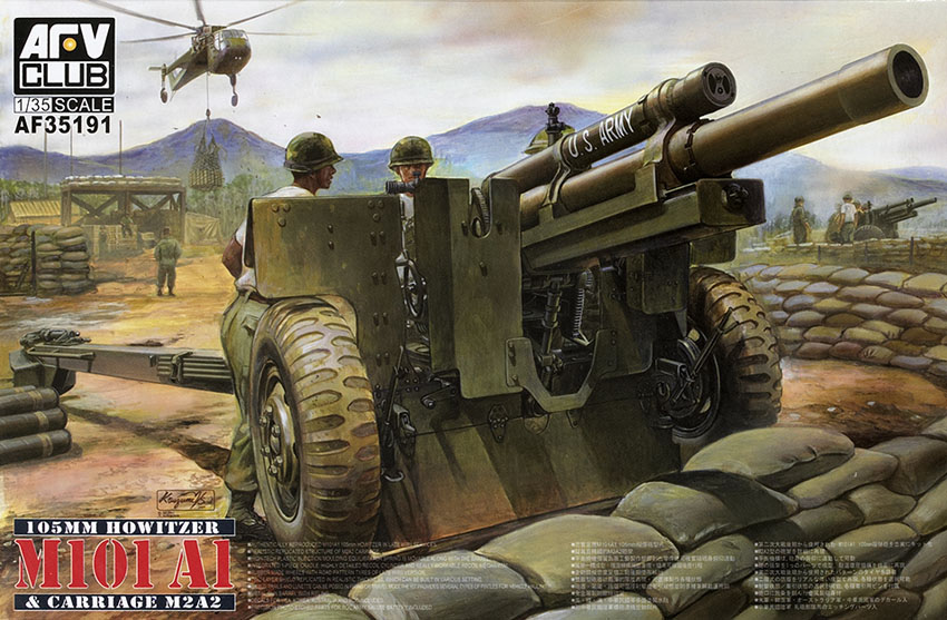 M101-A1 105mm howitzer and carriage M2A2