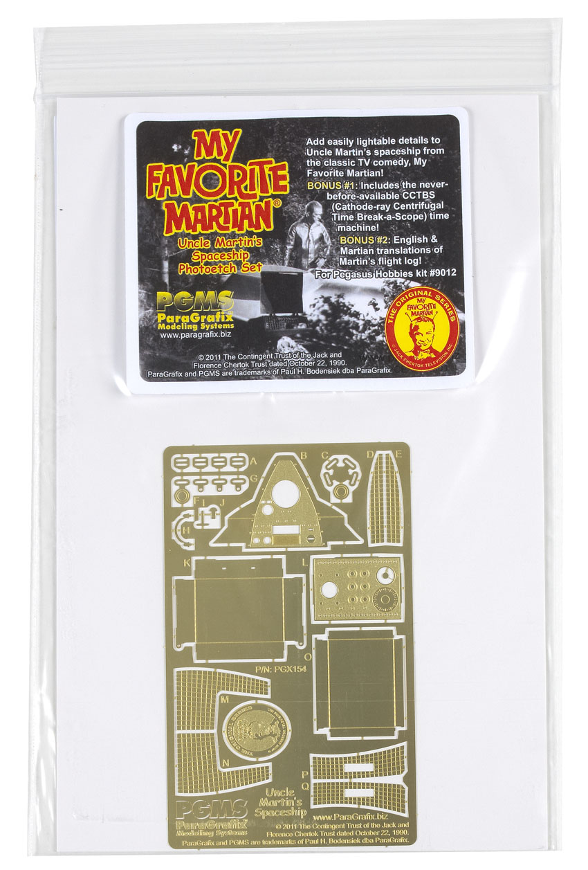 My Favorite Martian: Uncle Martin’s Spaceship photoetch set