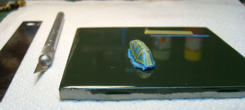 Masking on a tile gives something to hold on to