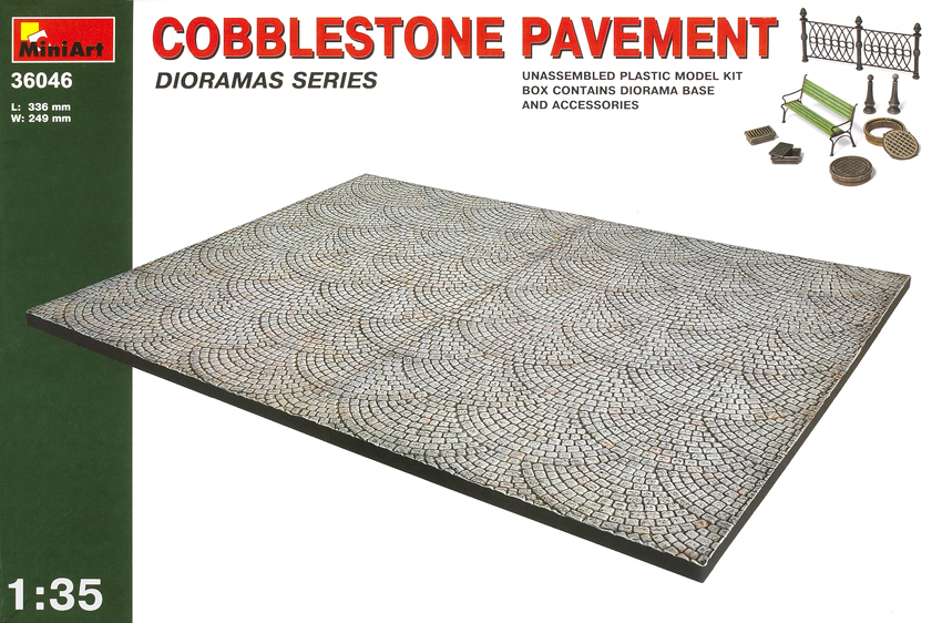 Cobblestone pavement