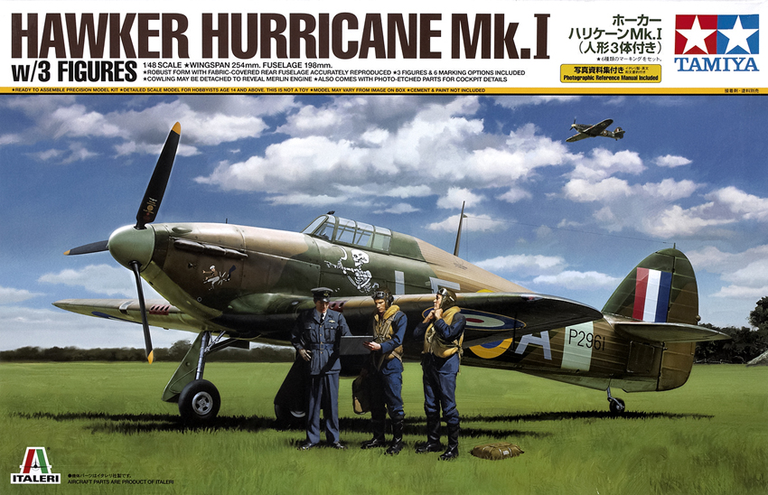 Hawker Hurricane Mk.I with 3 figures