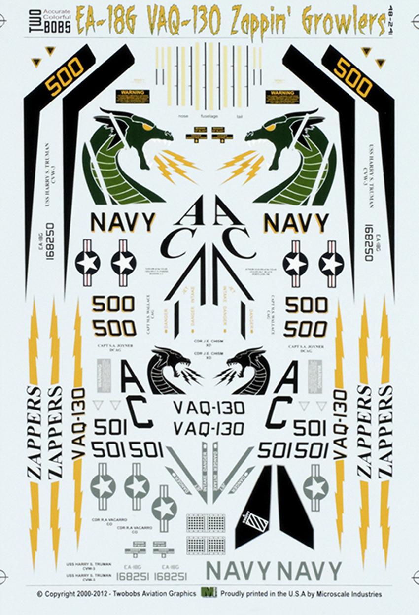 EA/18G VAQ-130 Zappin’ Growlers