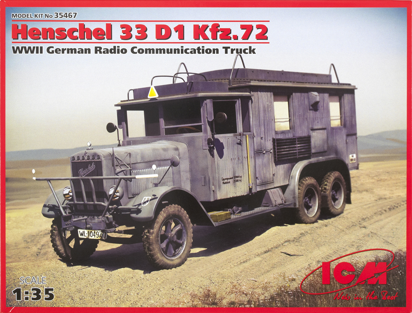 Henschel 33 D1 Kfz.72 WWII German radio communication truck