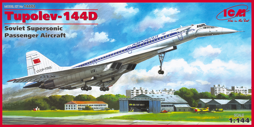 Tupolev-144D Soviet supersonic passenger aircraft