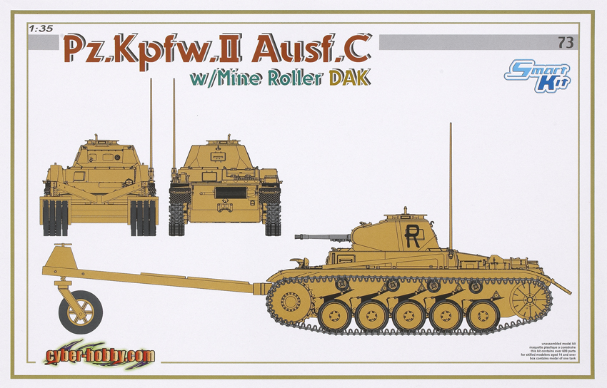 PzKpfw.II Ausf. C with mine roller DAK
