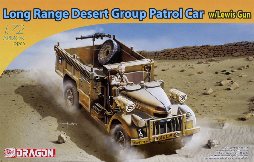 Long range desert group patrol car with Lewis gun