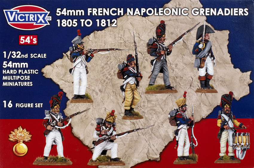 54mm French Napoleonic Grenadiers 1805 to 1812