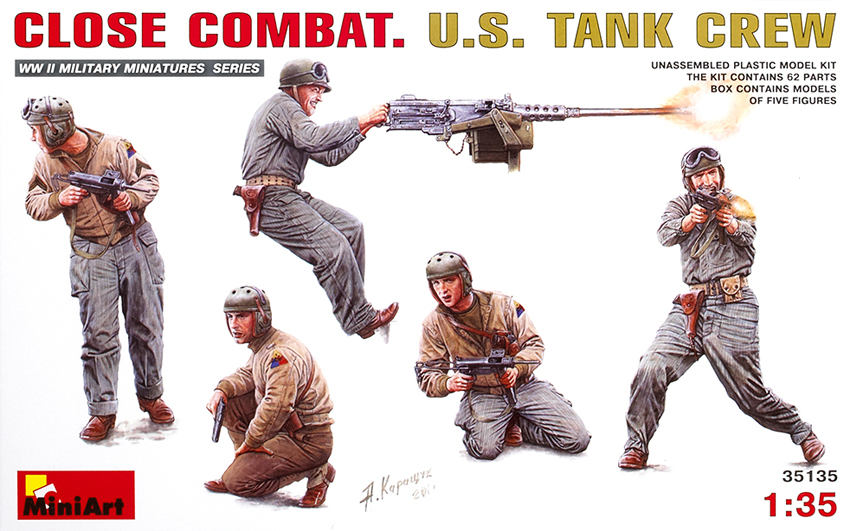 Close combat US tank crew