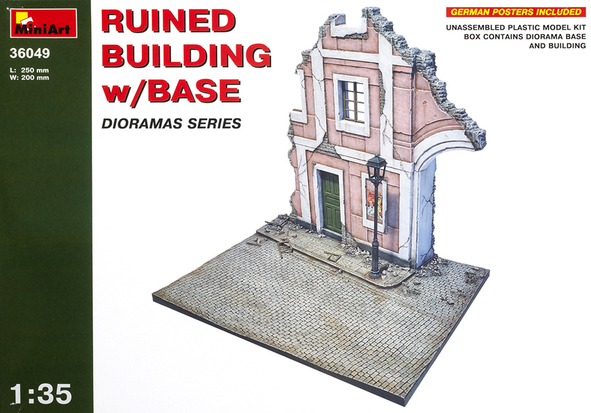 Ruined building with base