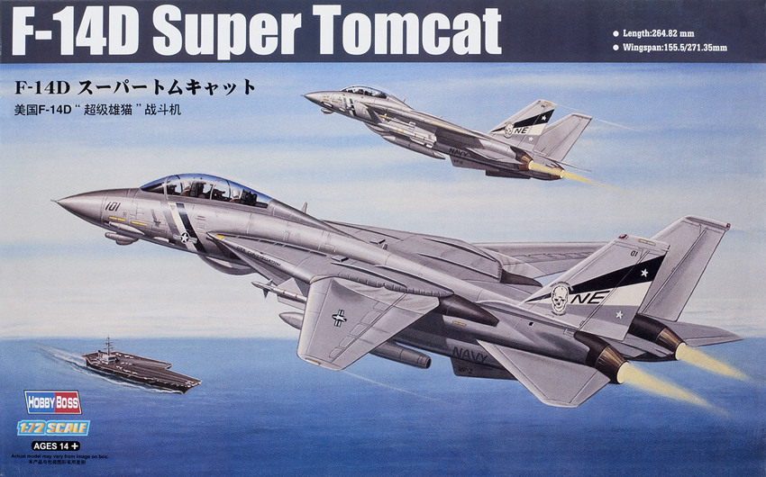 Revell-Monogram 1/72 scale F-14D Super Tomcat with historical book