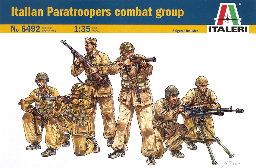 Italian paratroopers combat group