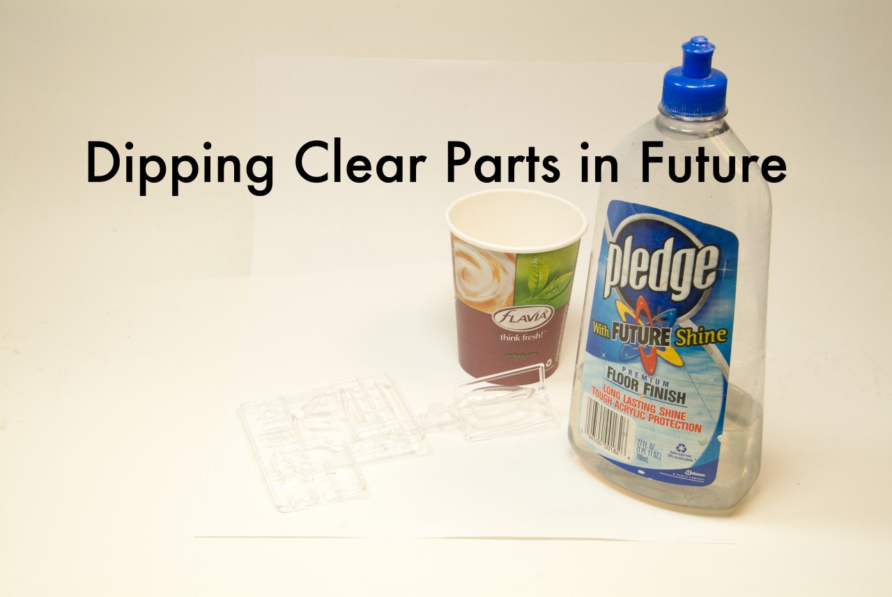 Dipping clear parts in Future