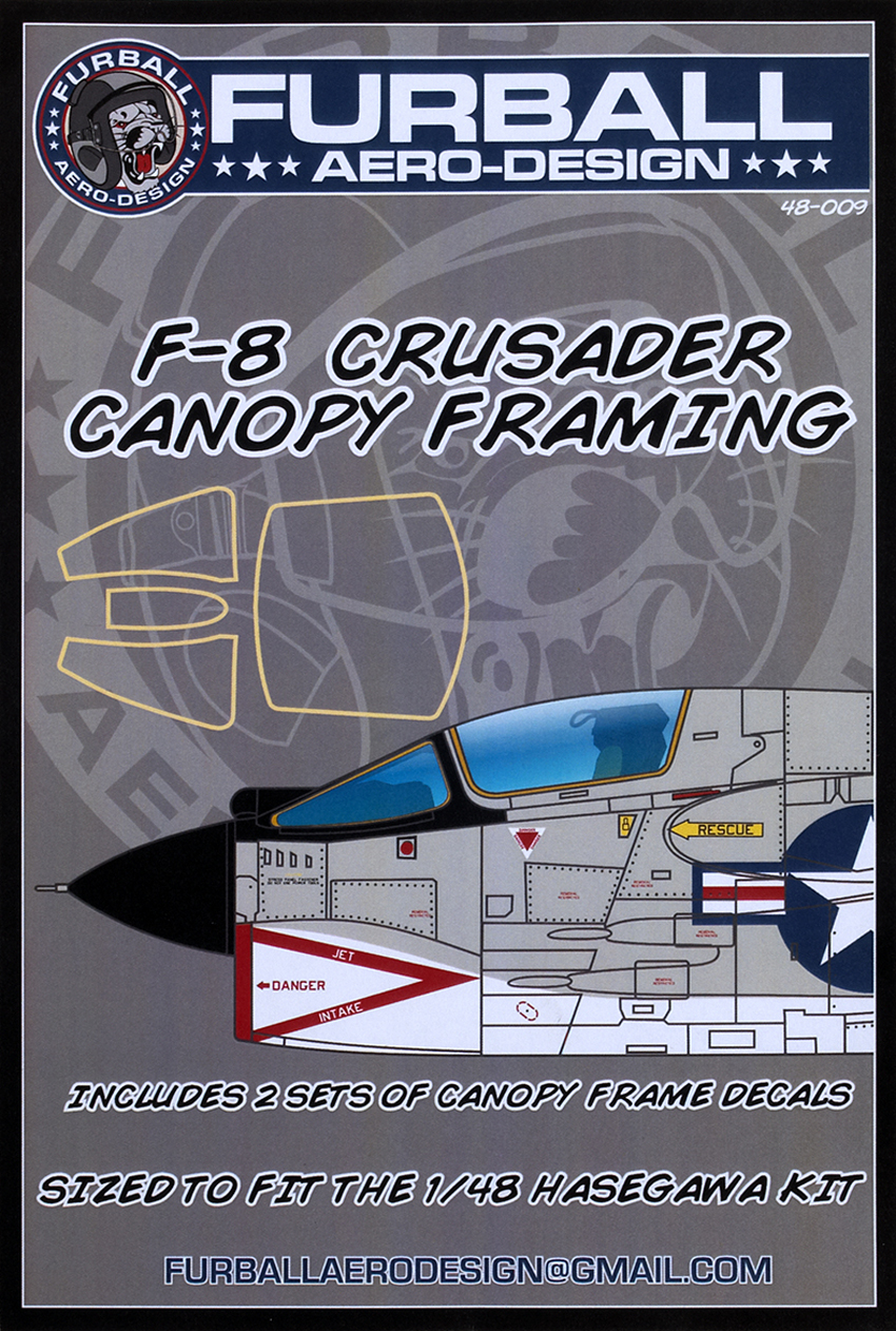 F-8 Crusader canopy frames