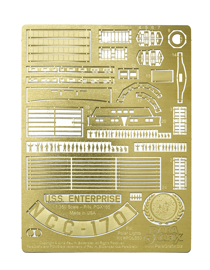 TOS Starship supplemental photoetch set